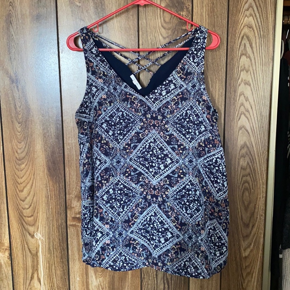 Maurices Crisscross Back Blouse